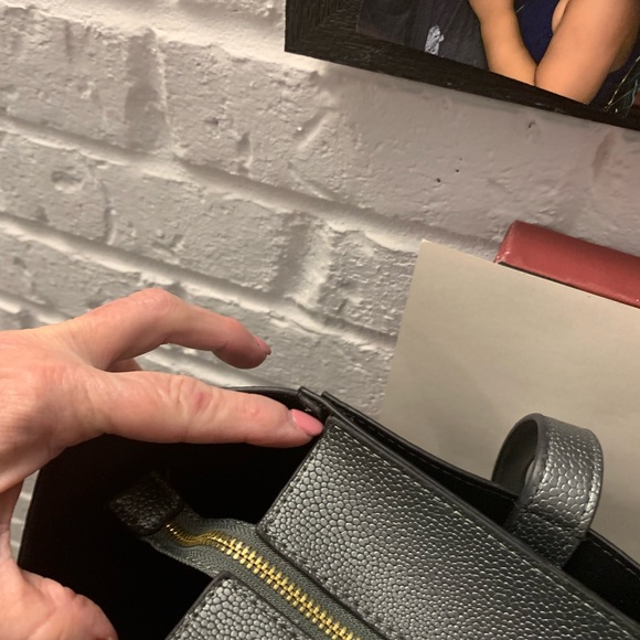 25% off of listed price. NWT Tahari Purse. Grey w/gold zipper & Snaps. Reposhed - Picture 11 of 11